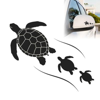 Car Sticker Waterproof PVC Self-adhesive No Trace Auto Decal Realistic Sea Turtle Pattern