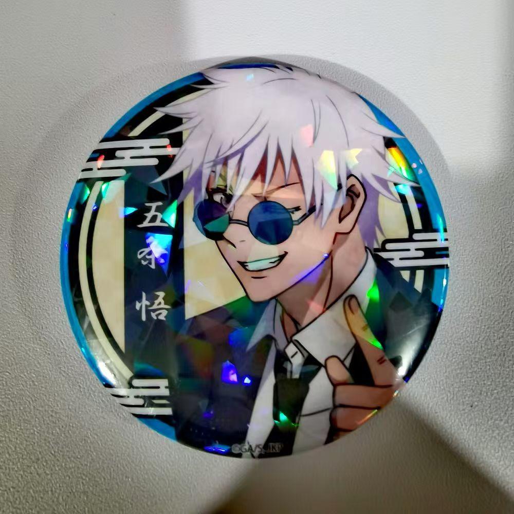 Lovely Jujutsu Kaisen Tinplate Badge Anime Peripheral Products Satoru Gojo Geto Suguru Yuji Megumi Srooftop Edition Original