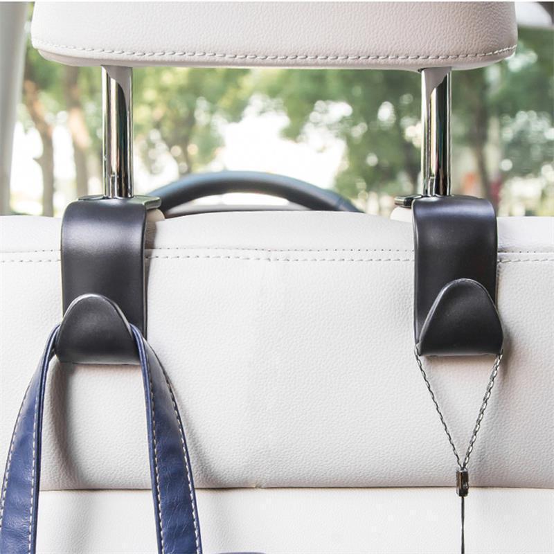 Multi-Function Hidden Headrest Hook for Car Seat Back