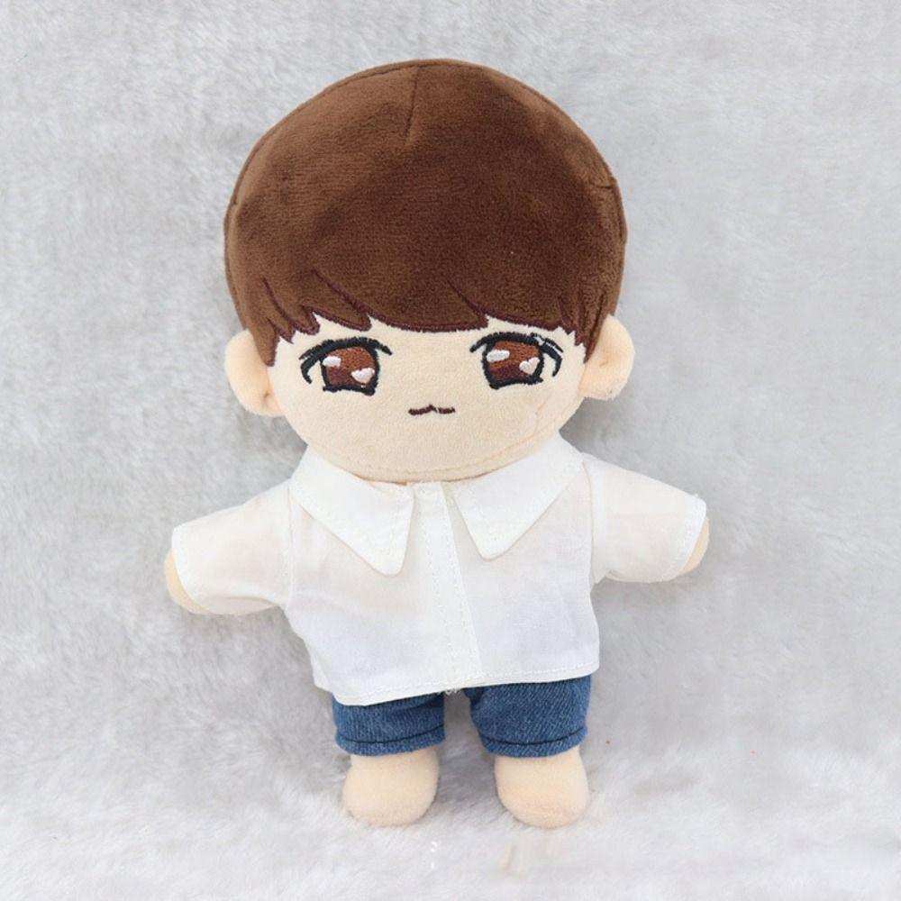 Toys Accessories Doll Clothes White Idol Doll Outfit Doll T-shirt 10/20cm Cotton Stuffed Dolls