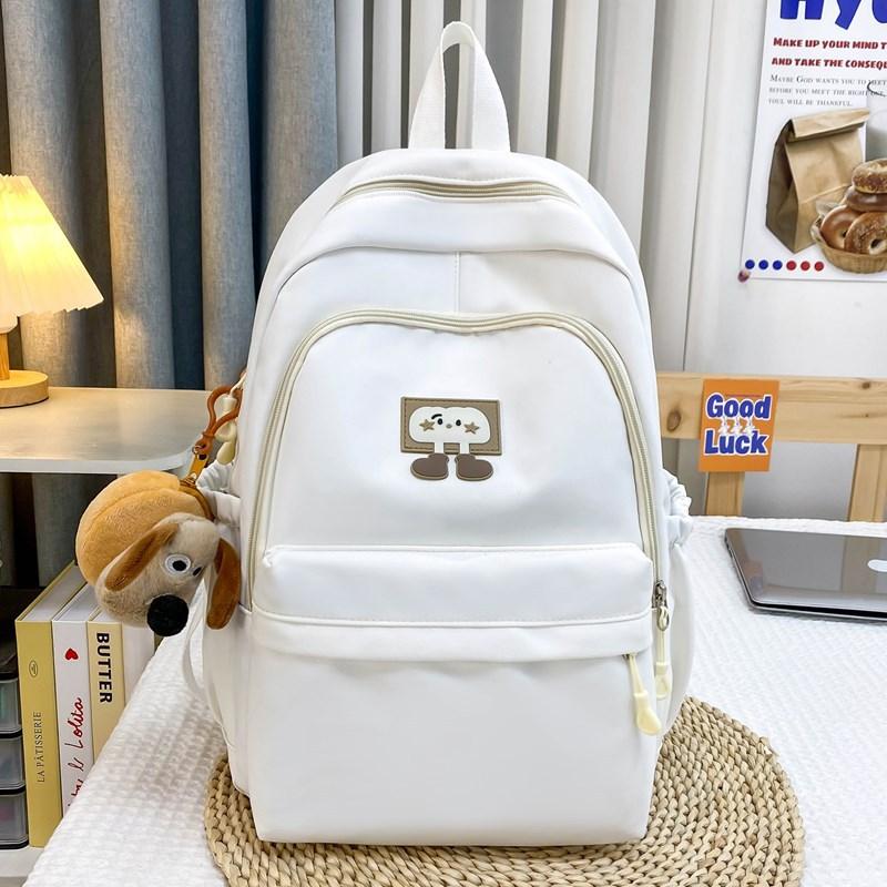 Korean version of schoolbag for female junior high school students, cute backpack, simple high school students, large-capacity travel backpack tide