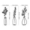 Metal Flower Vase Wall Decorations, Metal Flower Vase Wall Arts Sign Metal Decorations