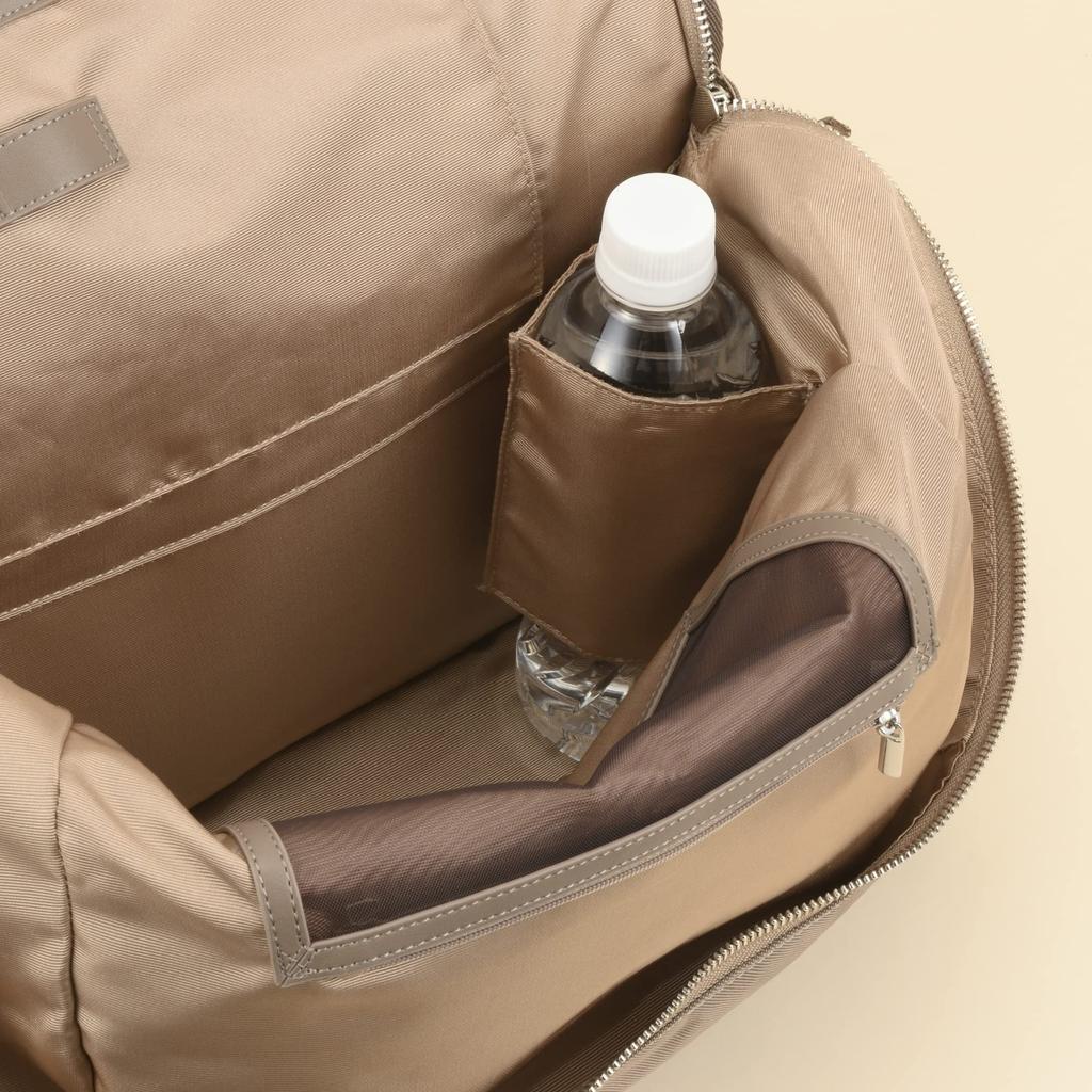 [W&.DayNight] Rikka Square Backpack, Fits B4 Size, Fits 15.6-inch Laptop, No. 11713, 16L, 800g, Women's, Smoky Pink, Commuter