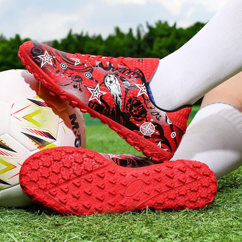 31-44 Men's Football Boots Rubber Soft Soled Outdoor Children's Youth Football Shoes Boys and Girls Competition Professional Training Football Shoes