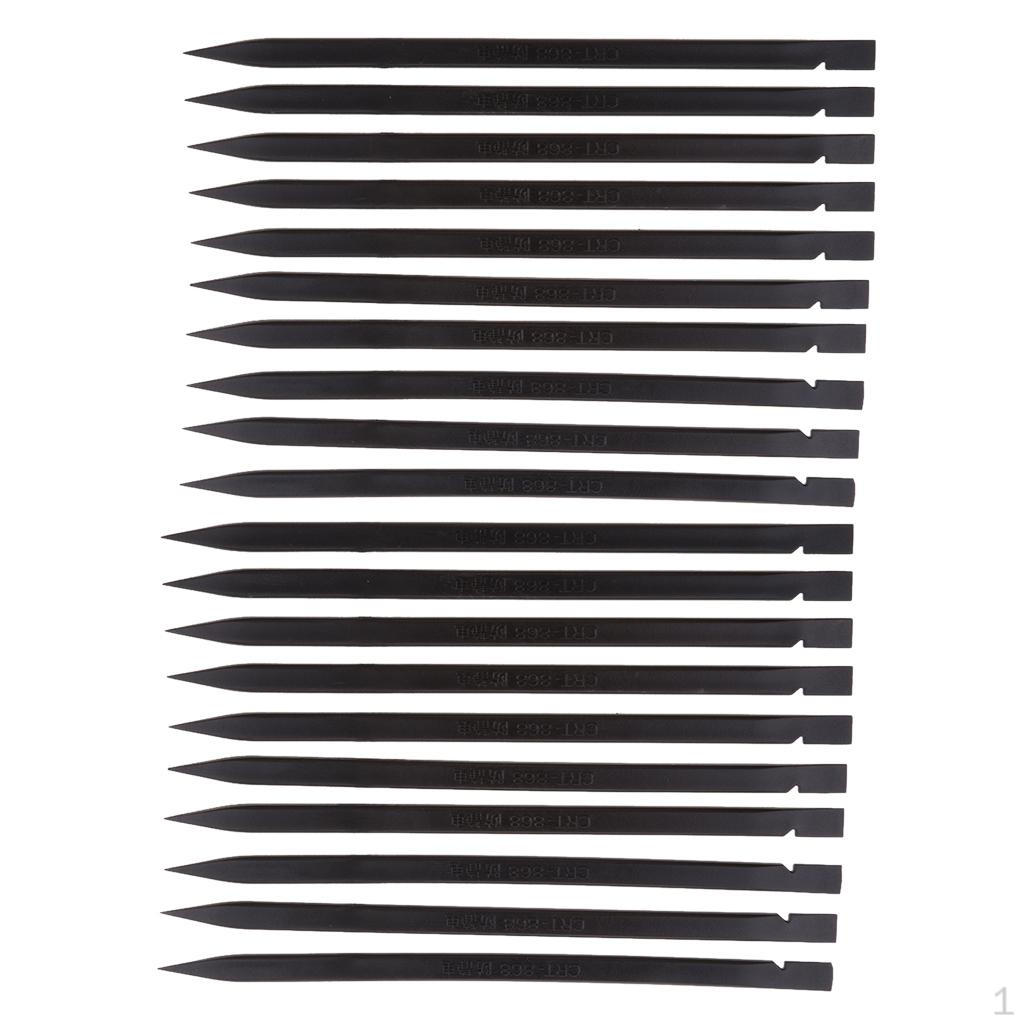 

20 штук 5,91 Нейлоновый пластиковый шпатель-зонд Защитная ручка для вскрытия Лом Черный