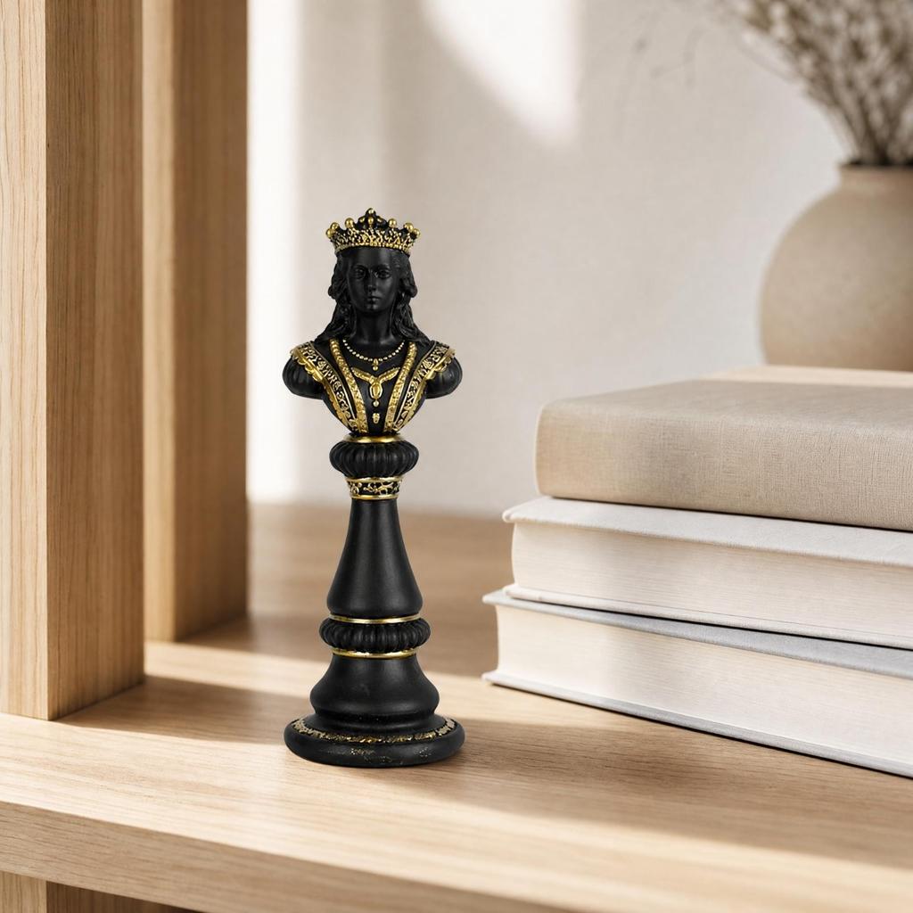 Chess-Themed Decorative Figurine Elegant Statue Giftable