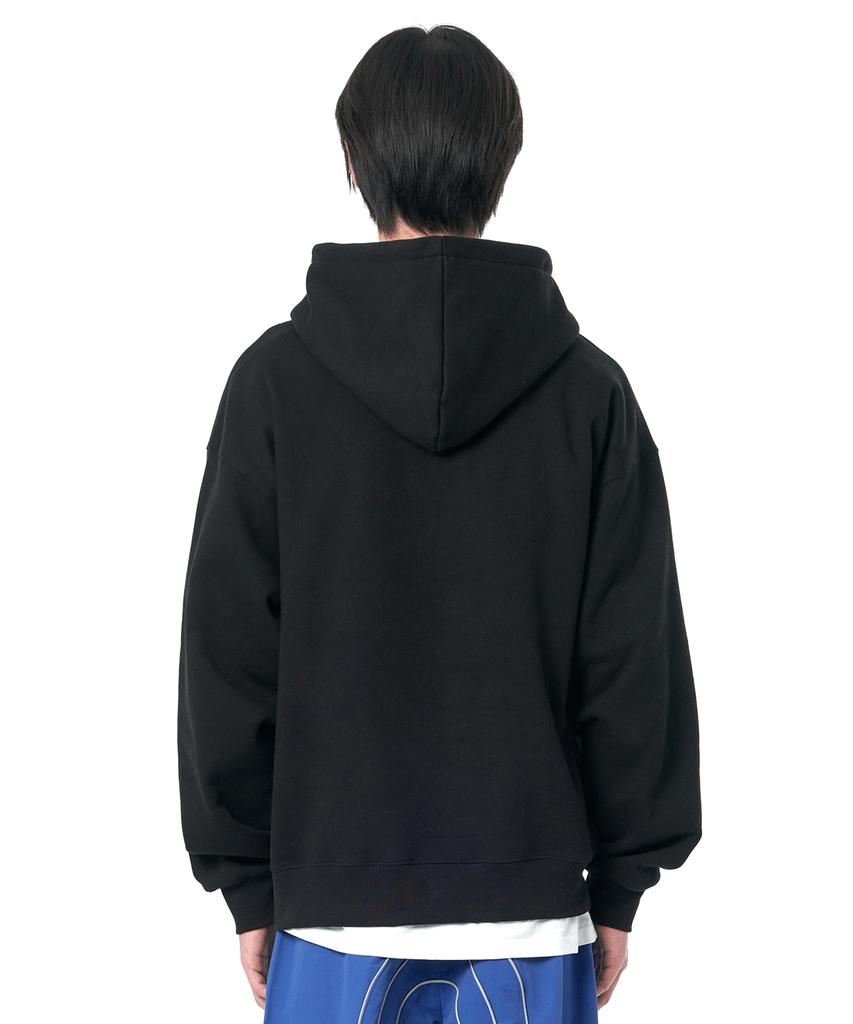 S.L Half Zipper Hoodie-Black