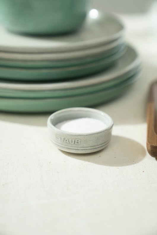 Staub Plate Set Ceramic Pottery Microwave Safe Japanese Ceramic Plate "Mini Campagne" [Authorized Product] 40508-801
