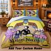 The Addams Family Custom Name 3Pcs Bedding Set 1 Bed Sheet 2 Pillowcases Bedroom Home Decor