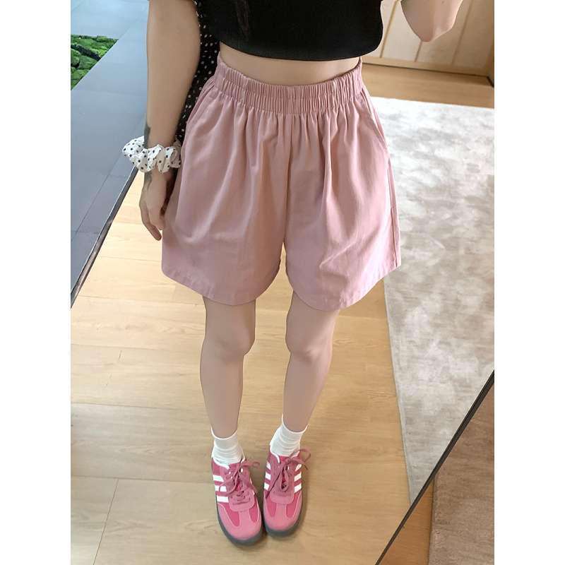 Petite Women's Korean Style Wide-Leg Summer Workwear Shorts