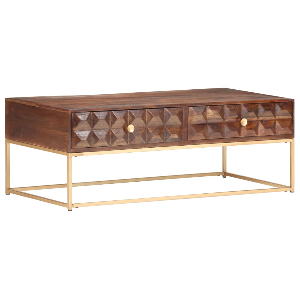 Coffee Table 112 X 50 X 40 Cm Solid Mango Wood