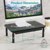 Computer Monitor Heighten Storage Rack with Drawer Notebook Heat Dissipation Holder Desktop Home Office Keyboard Organizer Shelf