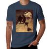 Blind Pew Pirate Art by NC Wyeth TShirt Sports Casual Short Sleeve Cotton Tee