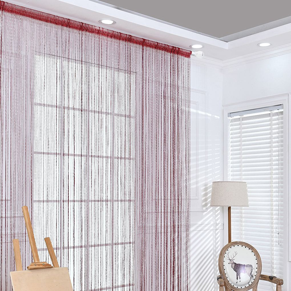 Modern String Curtain Panels Living Room Divider Voile Net Curtains