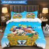 Rugr-ats: Urban Adventure 3pcs K-pop music group Bedding set,Ideal for Bedroom, Dormitory,Including Duvet Cover And 2pcs Pillowcases,Fan gifts