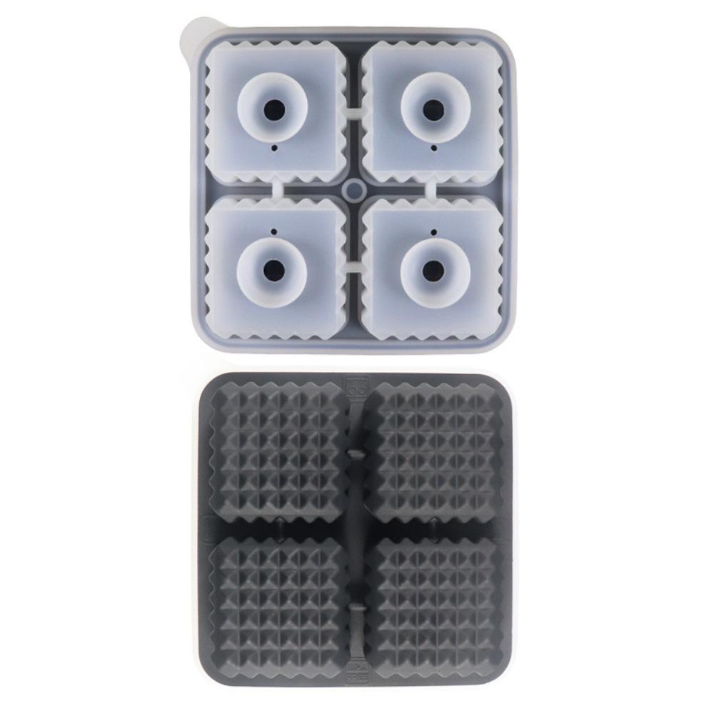 Reusable Square Ice Cube Mold Silicone Ice Ball Mold Multifunctional Whiskey Ice Cube Tray  Pudding