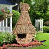 Creative handmade birdcage, grass woven bird nest  Finch Bird House for Garden Decoration Exquisite Outdoor Decors for Garden