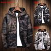 Premium Reversible Men Jacket Coats Male Casual Hooded Camouflage Windbreaker Outwear