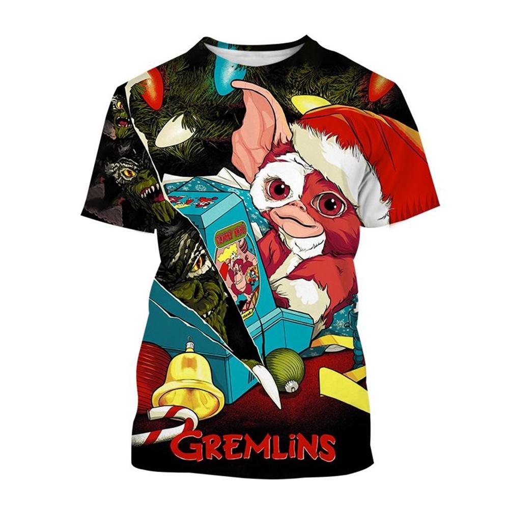 Herren- und Damen-T-Shirts mit 3D-Druck von Little Ghost, Shirts mit Puppenmonster-Druck, Weihnachts-Horrorfilme, neue Mode, erschwinglicher Preis