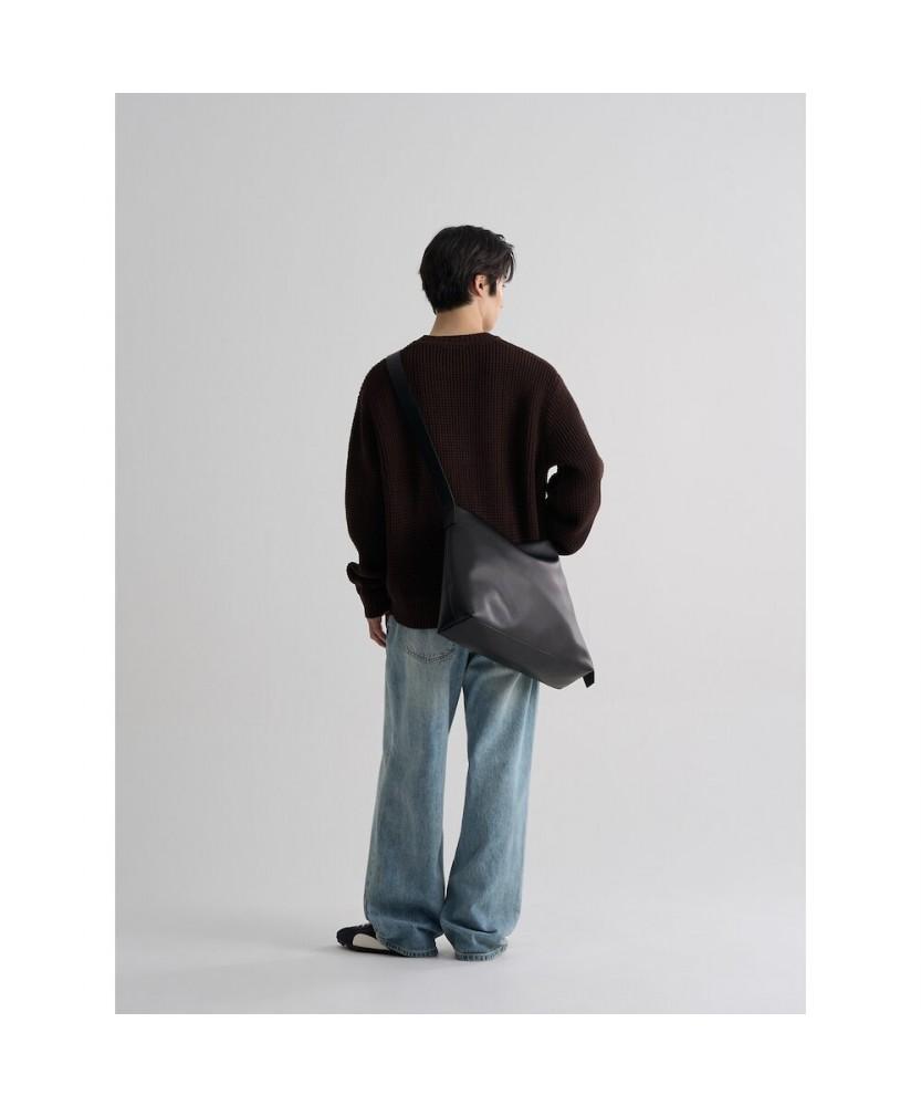 8SECONDS Casual Fisherman Round Knit Brown