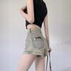 Spice Girls Retro American Denim Shorts Women's Summer High Waisted Women's Wide Leg Shorts