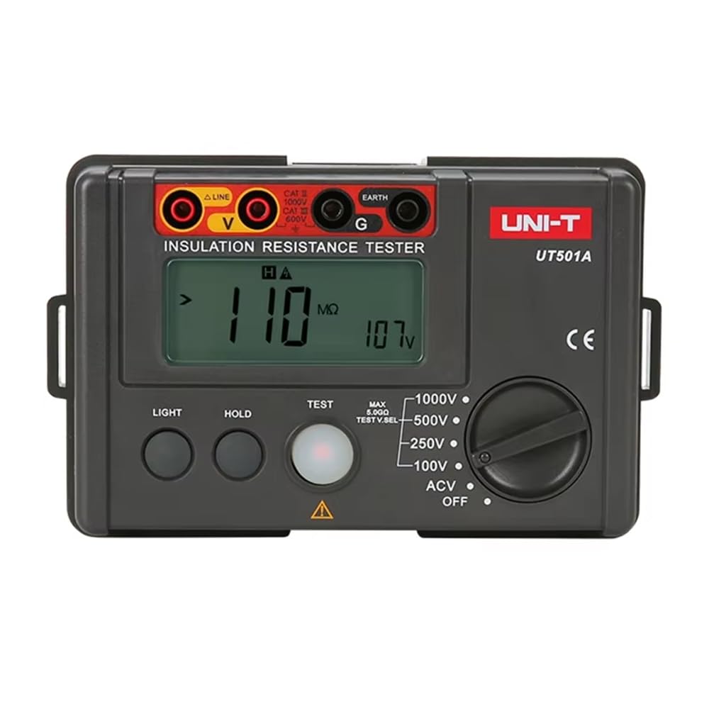 

UT501A Digital Megger with LCD 1000V Insulation Resistance Tester UNI-T Backlight,