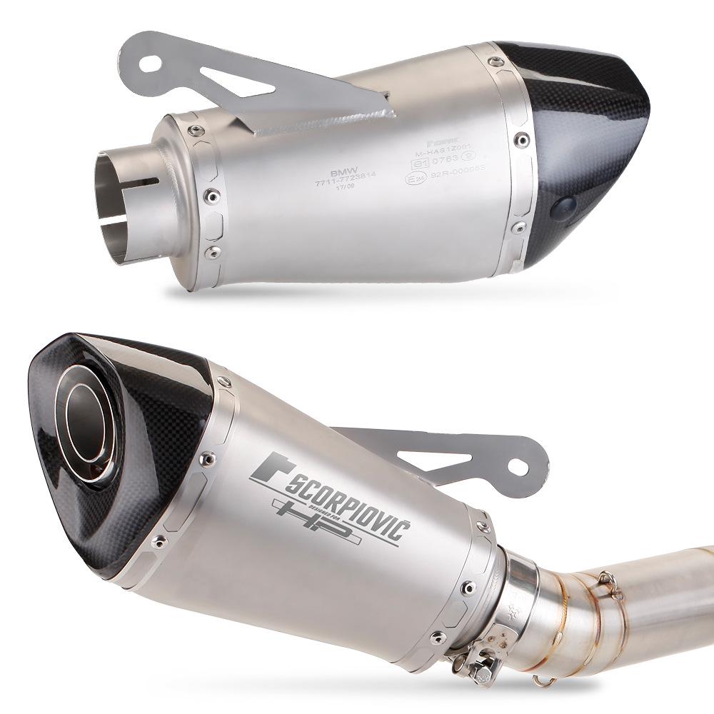 Applicable S1000RR/S1000R Titanium Mid-Pipe (2010-2016) Backpressure Muffler Removal Exhaust Mod