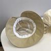 Korean Style Nylon Quick Dry Split Bucket Hat Women Spring Summer Literary Fresh UV Protection Travel Sun Cap