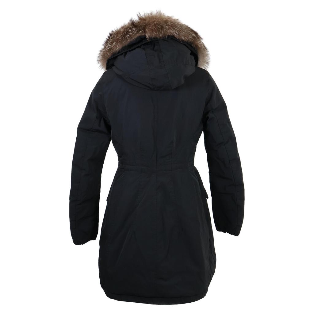 Moncler MONTICOLE Down Hoodie with Fur Coat 2 blackUsed
