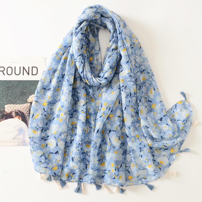 Autumn Fashion Aztec Geometric Tassel Viscose Shawl Scarf Lady High Quality Wrap Pashmina Stole Bufandas Muslim Hijab Sjaal