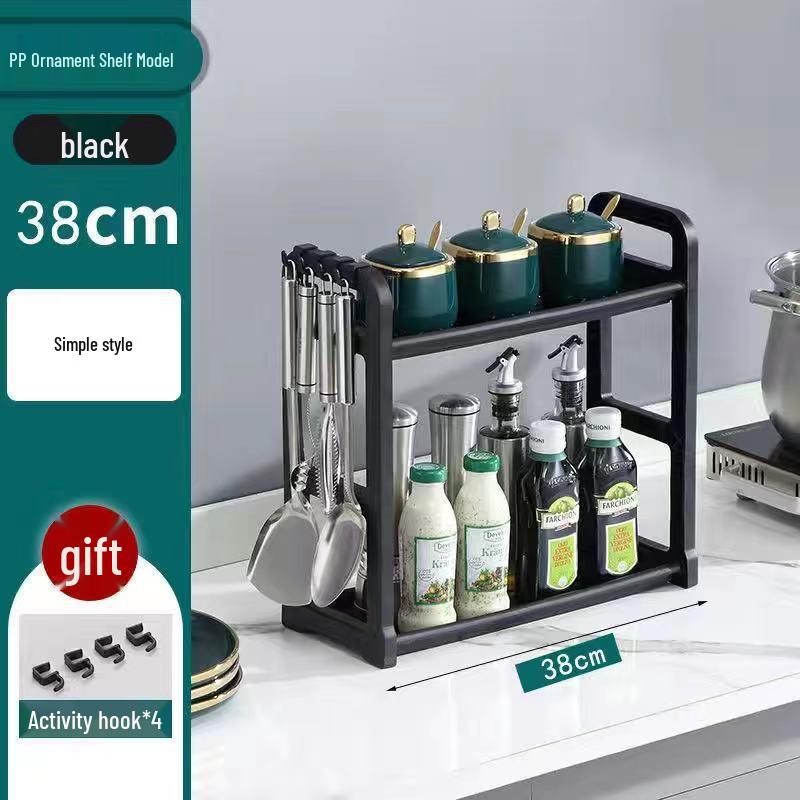 Kitchen No-Drill Storage Rack: Seasoning, Knife, and Utensil Organizer