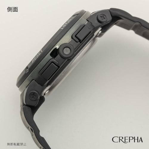 Klefer Men's Digital Watch, Solar Powered, Rechargeable, Urethane Strap, Black, TE-D192-BK