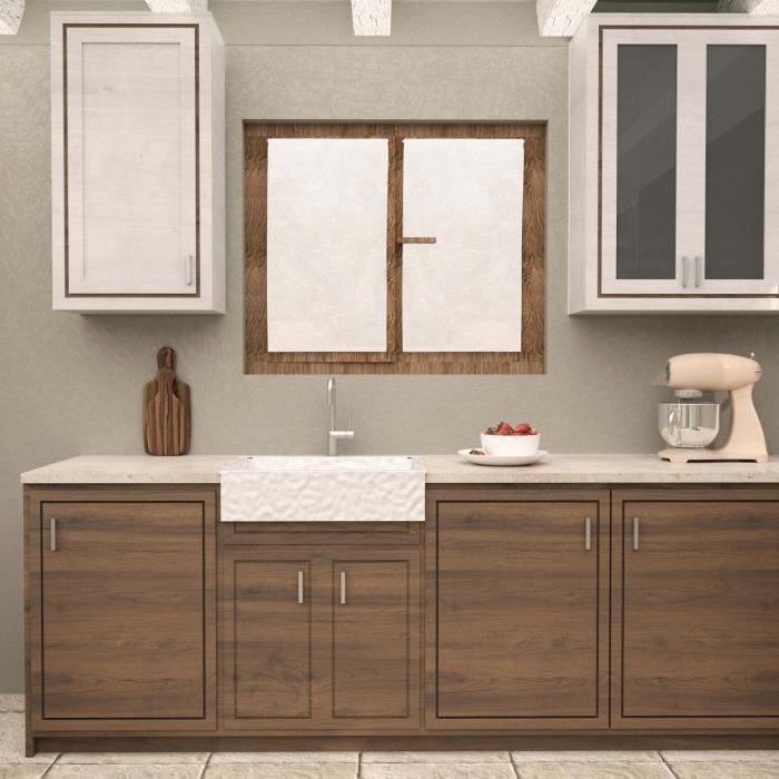 Paire de brise bise 60x90 cm CELIA blanc, par Soleil d'Ocre