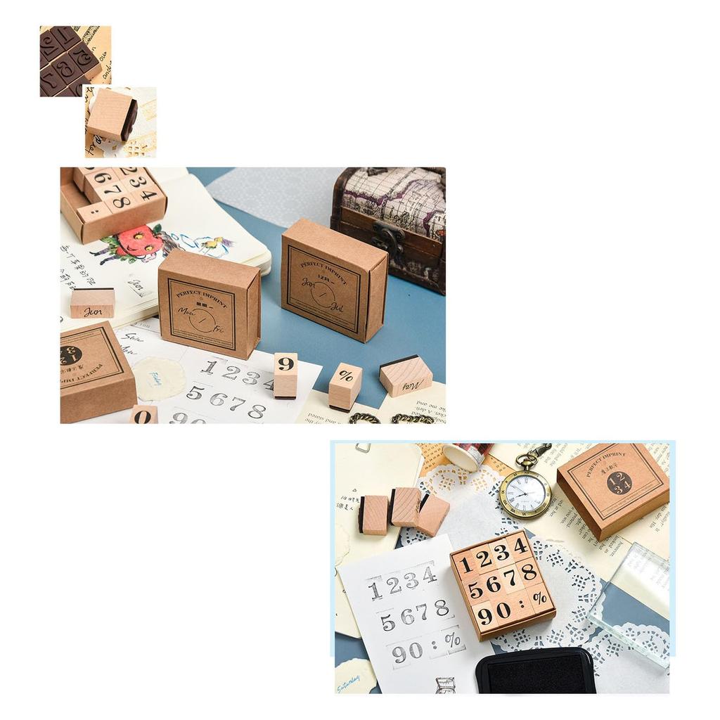 Mirhua Tampon en Caoutchouc Bois Caoutchouc Tampon Élégant, Tampon, Tampon, Set, Élégant, Mignon,