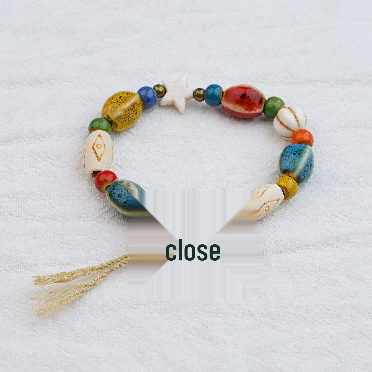 Керамический браслет с бусинами-бабочками из Цзиндэчжэня: Древний и Современный Китайский Стиль Ювелирных Изделий