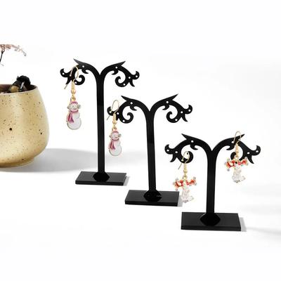 3 ks Stojan na náušnice Polička Držák Organizér na šperky Stojan Vzor listu Držák na puzetové náušnice Stojan Stojan na šperky