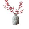 Blue & White Porcelain Vase: Antique Celadon with Flowers & Birds Design for Retro Chinese Décor