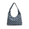 Casual big bag women 2025 new denim shoulder bag large capacity class commuter messenger bag bucket bag