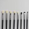 12Pcs Makeup Brush Set Natural Wool Cosmetic Brushes Eyeshadow Blush Foundation Powder Contour