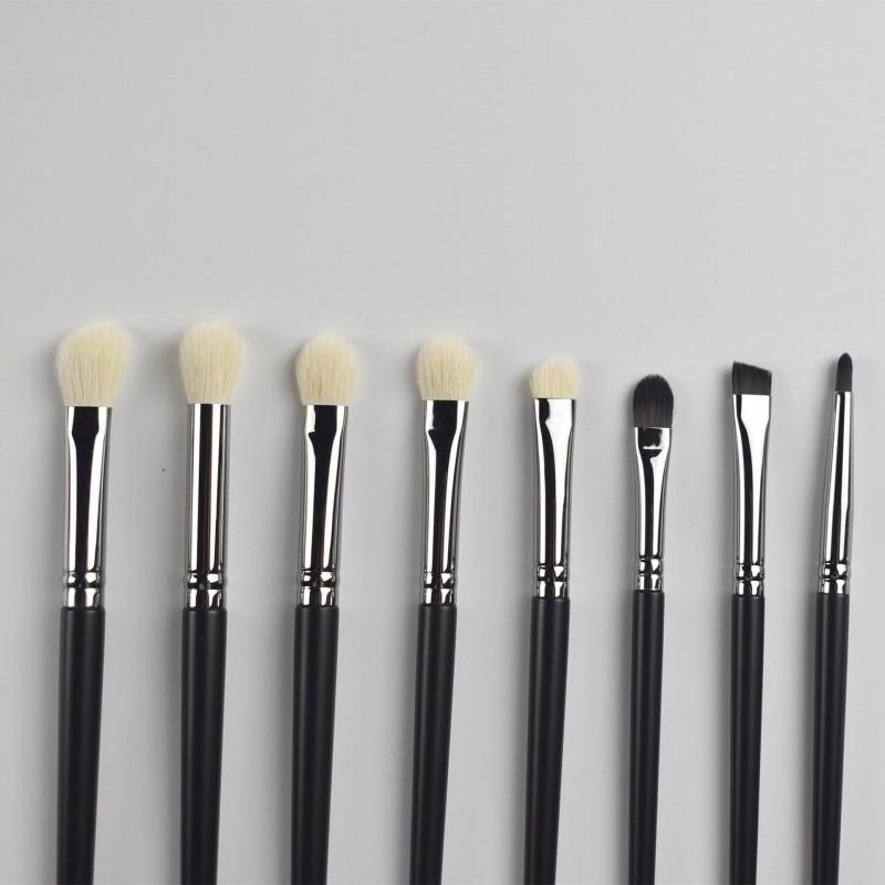 12Pcs Makeup Brush Set Natural Wool Cosmetic Brushes Eyeshadow Blush Foundation Powder Contour