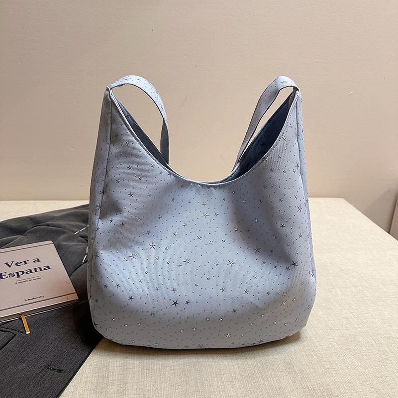 Gepunktete Schultertasche mit großem Fassungsvermögen, Damen-Arbeitstasche
