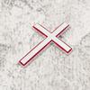 Modern Metal Crosses Car Emblem Fade Resistant Design Unique Vehicle Decoration Metal Auto Body Emblem