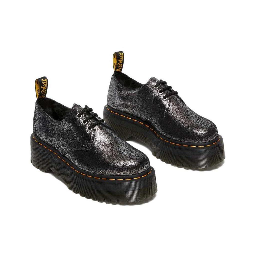 Dr. Martens Scarpe Casual Calde Basse in Pelle per Pendolari Scarpe Casual Unisex Nere 27957012