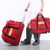 Large Capacity Emergency Response Wheeled Bag Firefighting Flood Rescue First Aid Kit Outdoor Survival Gear