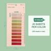 200Sheets Colorful Transparent Fluorescent Index Tabs Pet Sticky Note Page Marker Planner Stickers Office School Supplies