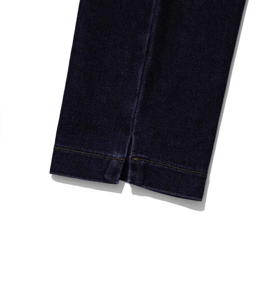 MOAA Slim Slit Denim Capri Pants (Jeanblue)
