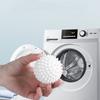 4 Pieces Circular Pure White Magic Cleaning Drum TPR Anti-Winding Laundry Ball Washing Machine for Dirt Removal and Knotting