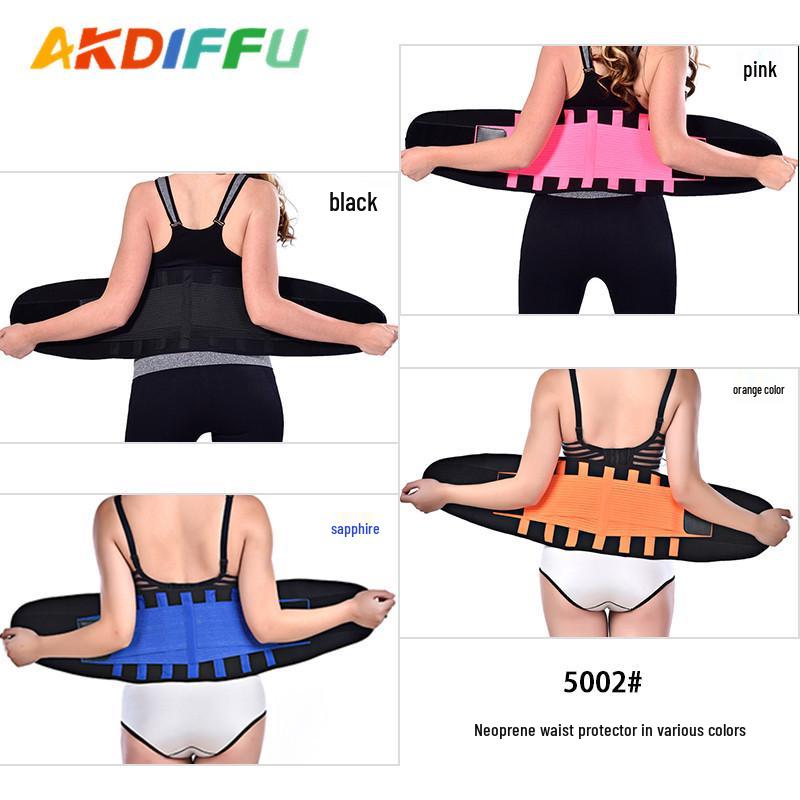 Unisex Fitness Waist Support Belt for Weightlifting, Sweat, and Lumbar Herniation Relief