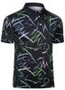 Trendy short-sleeve polo, heart print casual daily wear