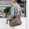 Retro Canvas Women's Crossbody Handbag - Casual Solid Color Shoulder Bag for Students